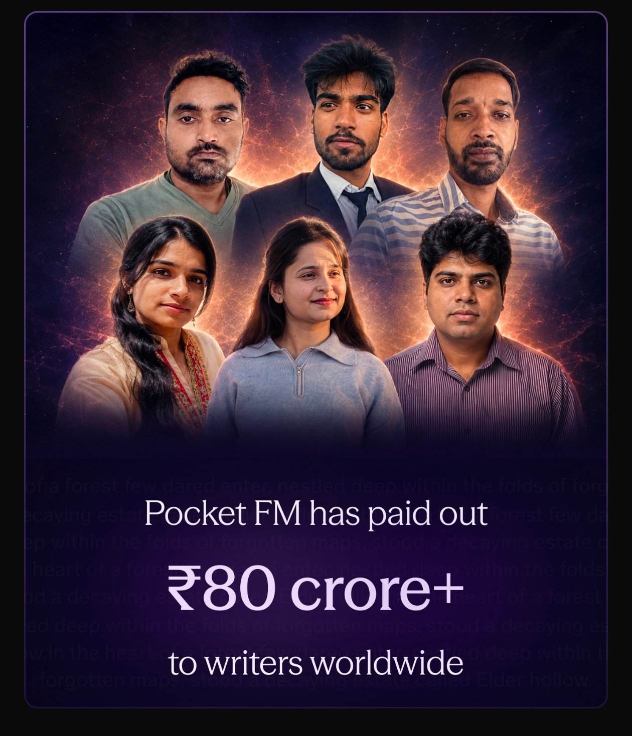 Pocket FM has paid out ₹80 crore+ to writers worldwide